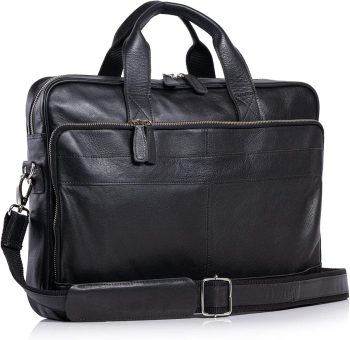 16 Inch Leather briefcases Laptop Messenger Bags for Men and Women Best Office Satchel Bag