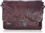 Leather Messenger Bag for Men and Women - Laptop Briefcase Bag For College, Office, Adjustable Shoulder Strap